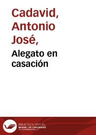 Alegato en casación