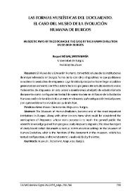 Las formas museísticas del documento. El caso del Museo de la Evolución Humana de Burgos