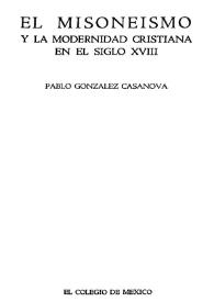 El misoneísmo y la modernidad cristiana en el siglo XVIII 