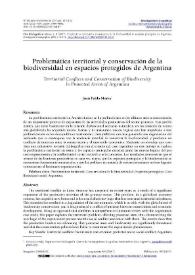 Problemática territorial y conservación de la biodiversidad en espacios protegidos de Argentina