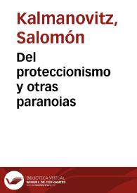 Del proteccionismo y otras paranoias