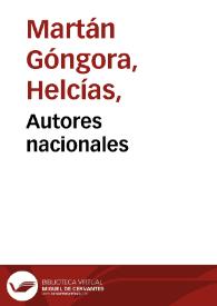 Autores nacionales