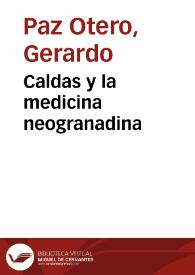 Caldas y la medicina neogranadina