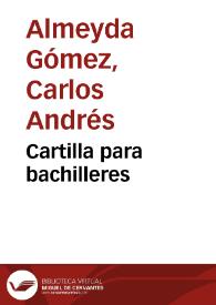 Cartilla para bachilleres