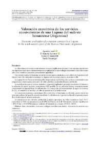 Valoración económica de los servicios ecosistémicos de una Laguna del sudeste bonaerense (Argentina)