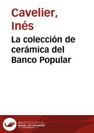 La colección de cerámica del Banco Popular