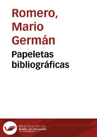 Papeletas bibliográficas