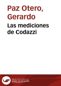 Las mediciones de Codazzi