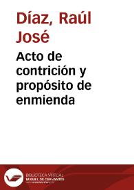 Acto de contrición y propósito de enmienda