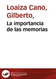 La importancia de las memorias