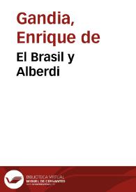 El Brasil y Alberdi