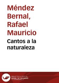 Cantos a la naturaleza