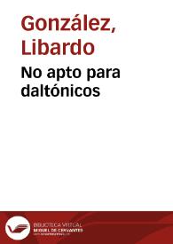 No apto para daltónicos