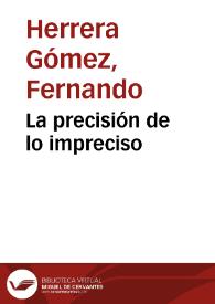 La precisión de lo impreciso