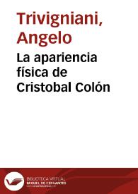 La apariencia física de Cristobal Colón