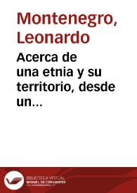 Acerca de una etnia y su territorio, desde un documento básico de la antropología colombiana