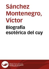 Biografía esotérica del cuy