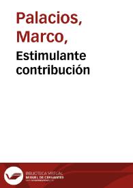 Estimulante contribución