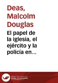 El papel de la iglesia, el ejército y la policía en las elecciones colombianas entre 1850 y 1930