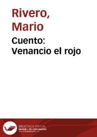 Cuento: Venancio el rojo