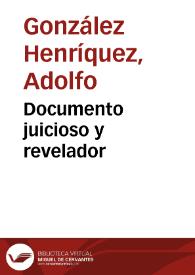 Documento juicioso y revelador