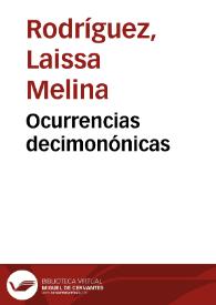 Ocurrencias decimonónicas