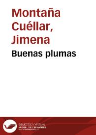 Buenas plumas