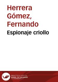 Espionaje criollo