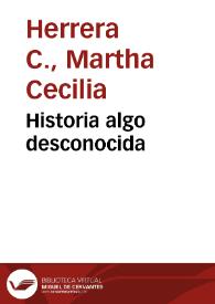 Historia algo desconocida