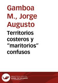 Territorios costeros y “maritorios” confusos