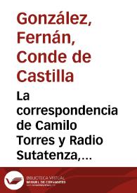 La correspondencia de Camilo Torres y Radio Sutatenza, 1962