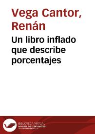 Un libro inflado que describe porcentajes