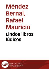 Lindos libros lúdicos