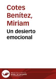 Un desierto emocional