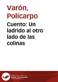 Cuento: Un ladrido al otro lado de las colinas