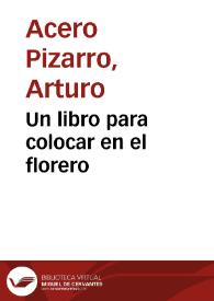 Un libro para colocar en el florero