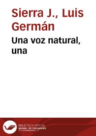 Una voz natural, una