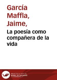 La poesía como compañera de la vida