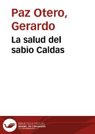 La salud del sabio Caldas