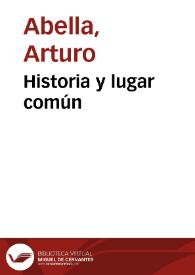 Historia y lugar común