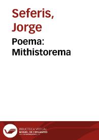 Poema: Mithistorema