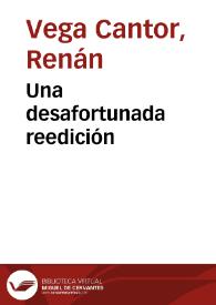 Una desafortunada reedición