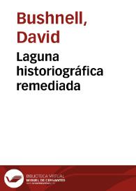 Laguna historiográfica remediada