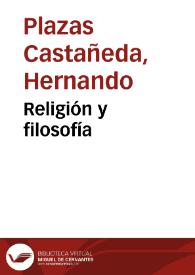 Religión y filosofía