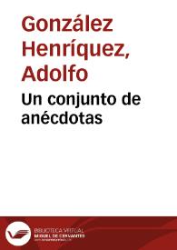 Un conjunto de anécdotas