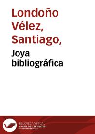 Joya bibliográfica