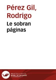 Le sobran páginas