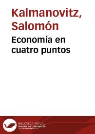 Economía en cuatro puntos