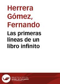 Las primeras líneas de un libro infinito