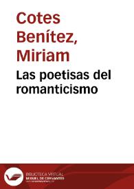 Las poetisas del romanticismo